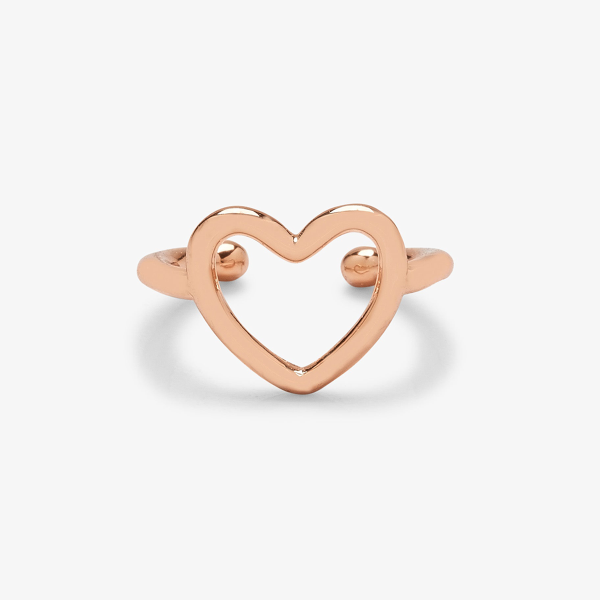 Pura Vida Ear Cuff Open Heart Rose Gold One Size