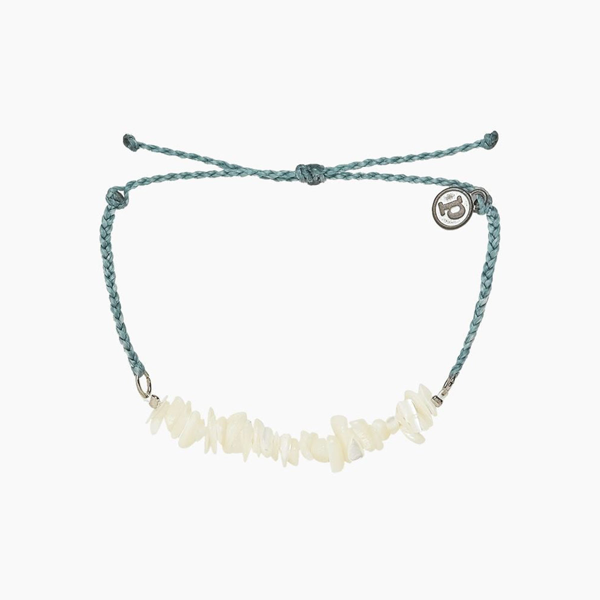 Pura Vida Bracelet Mop Shell Chip Smoke Blue One Size