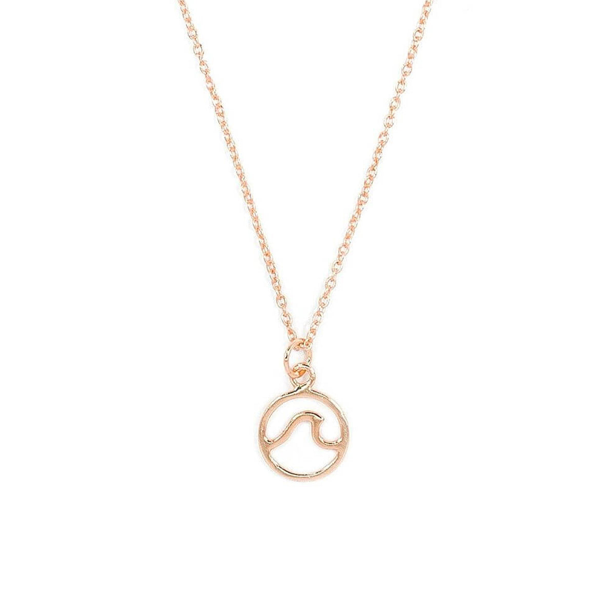 Pura Vida Necklace Wave Rose Gold One Size