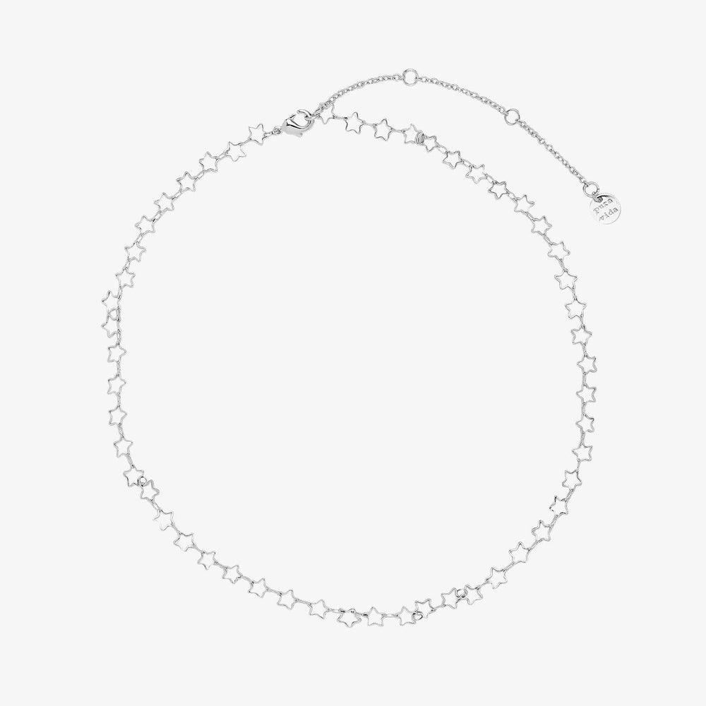 Pura Vida Choker Seeing Stars Silver One Size