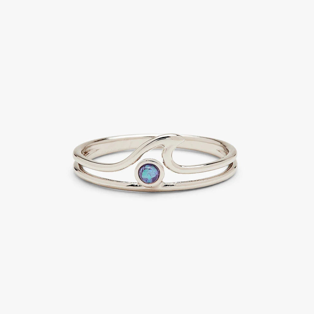 Pura Vida Ring Opal Wave Silver