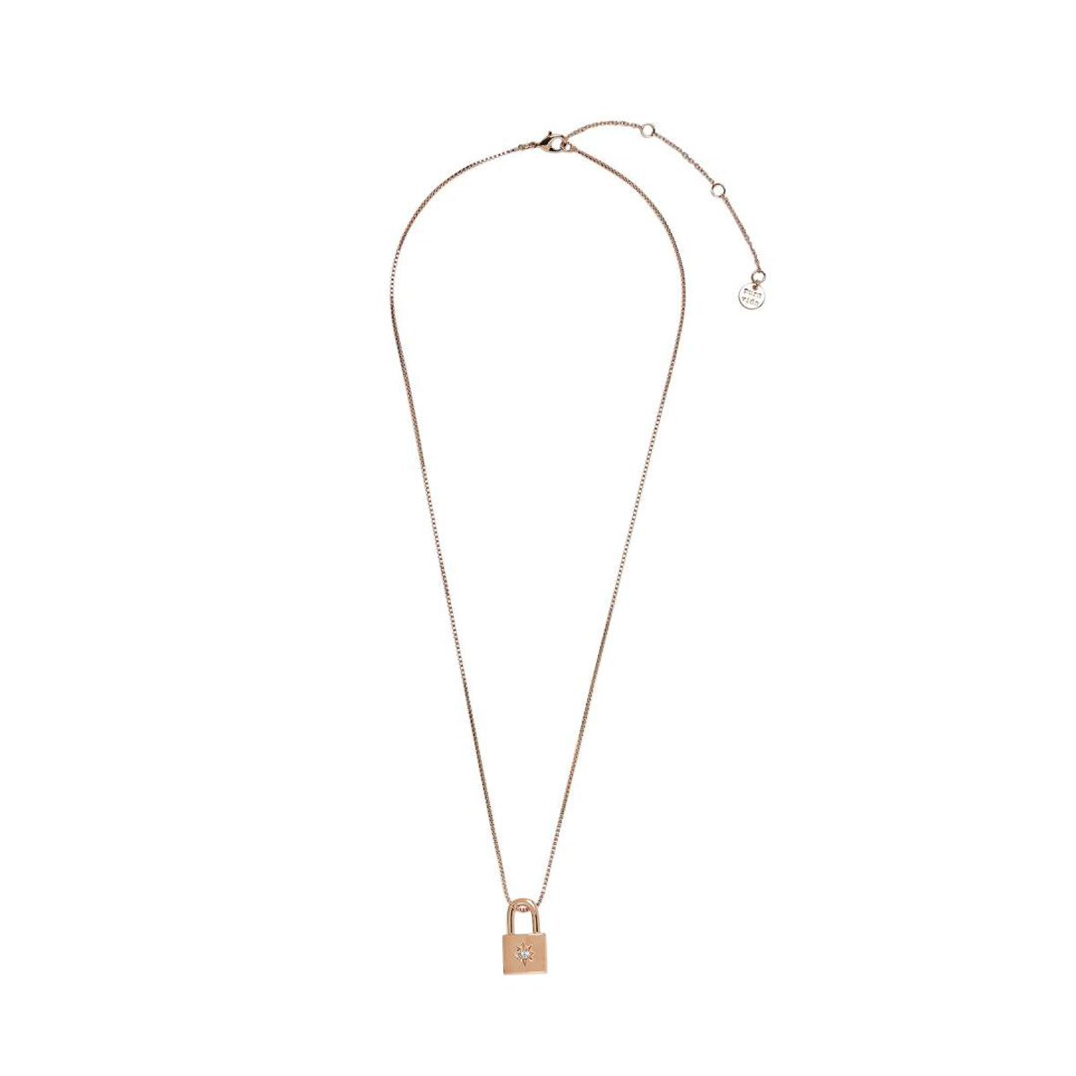Pura Vida Necklace Lock Rose Gold One Size