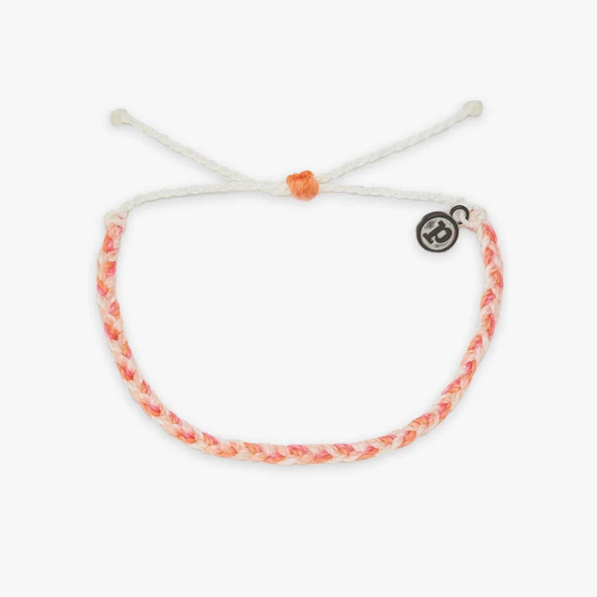 Pura Vida Anklet Charity Mini Braided Boarding 4 Breast Cancer One Size