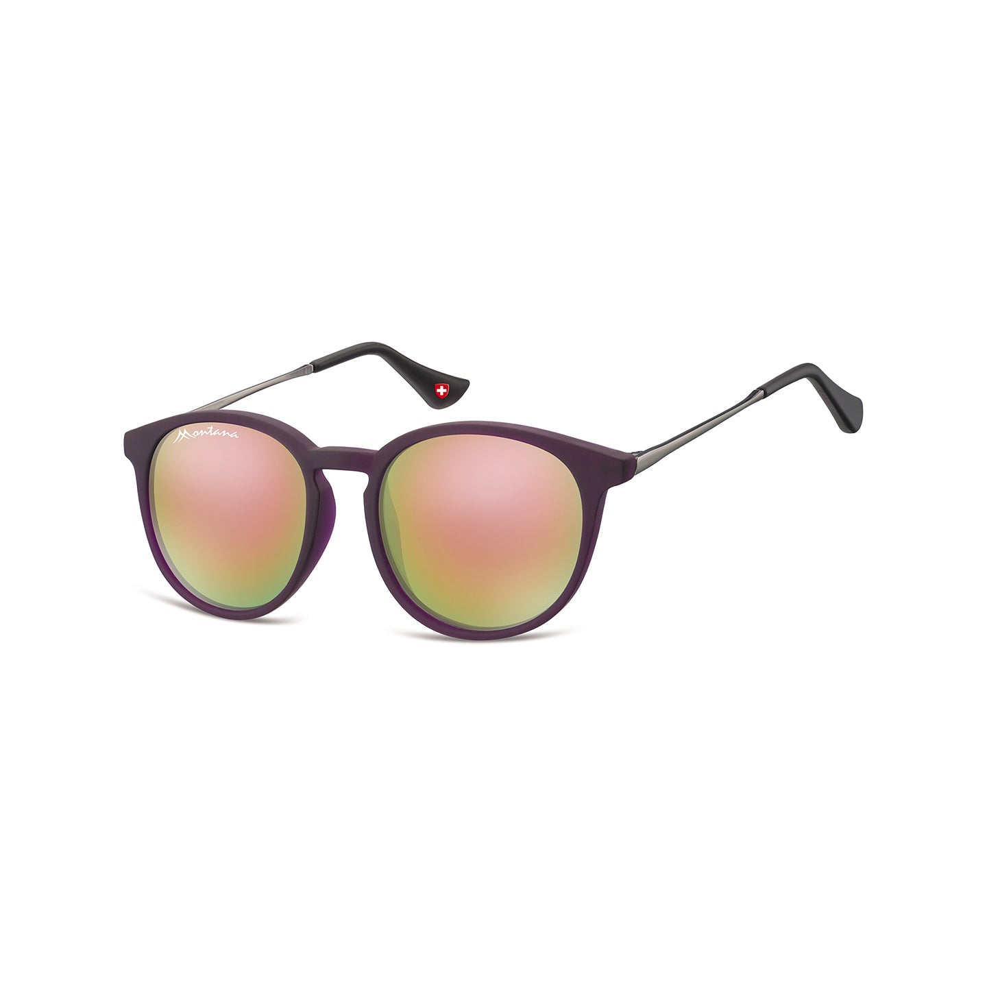Montana Kids Revo Lenses - Rubbertouch - Purple - Revo Gold/Purple