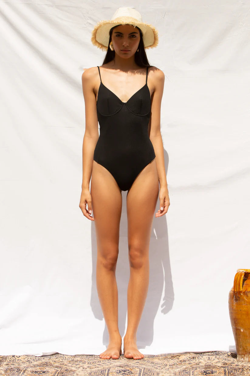 Jasmine Black One Piece