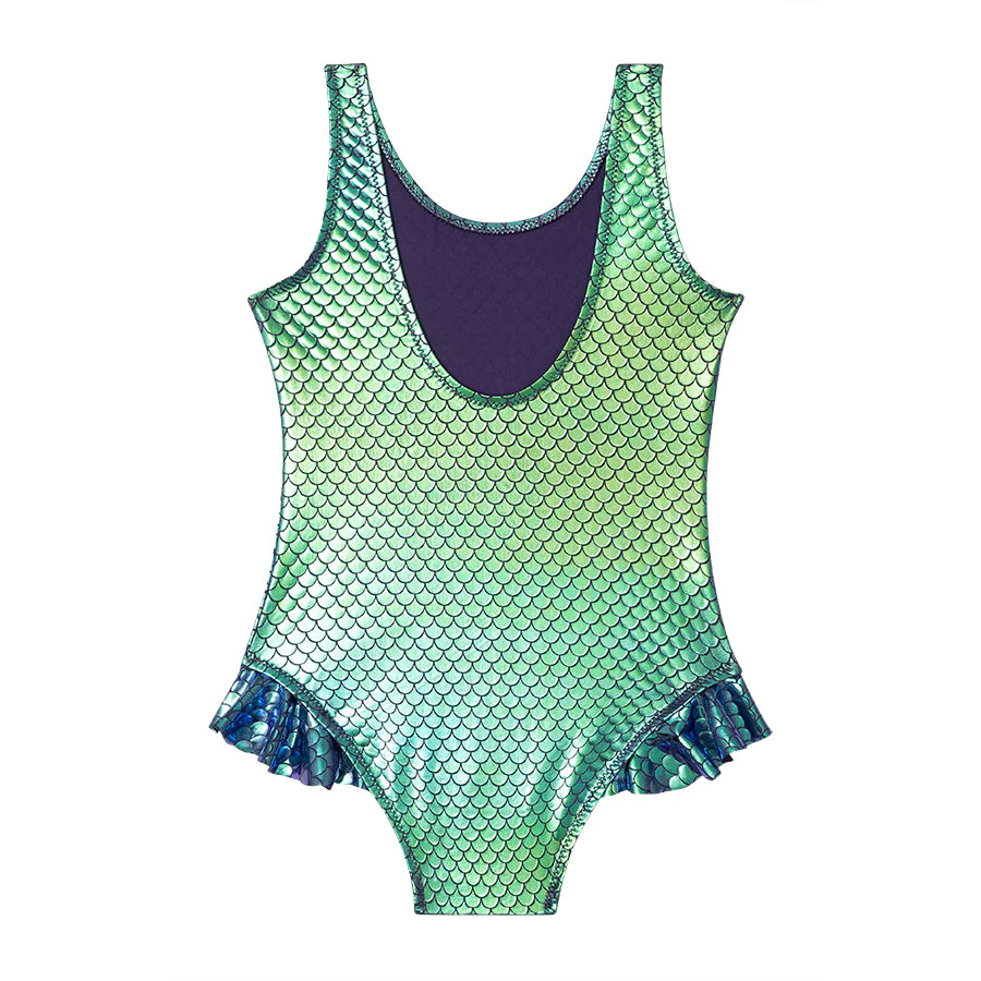 Slipstop Girls Swimsuit Ivy Multicolor