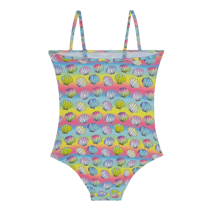 Slipstop Girls Oyster Swimsuit Multi