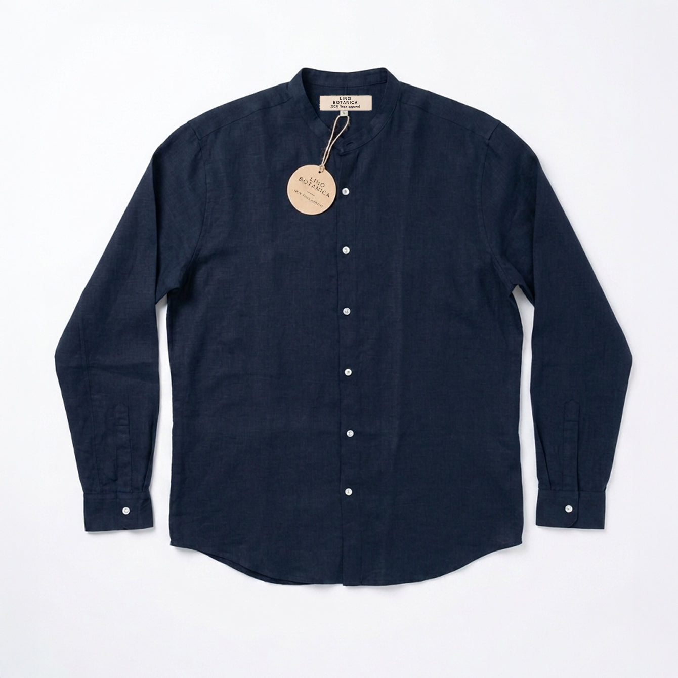 Lino Botanica Men Shirt Long Sleeve Enea Baby Blue