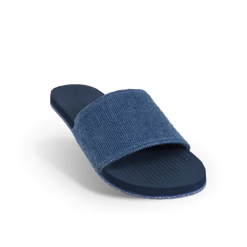 Indosole Recycled Fabric by Pable Slides Men Shore/Indigo-Indigo Sole
