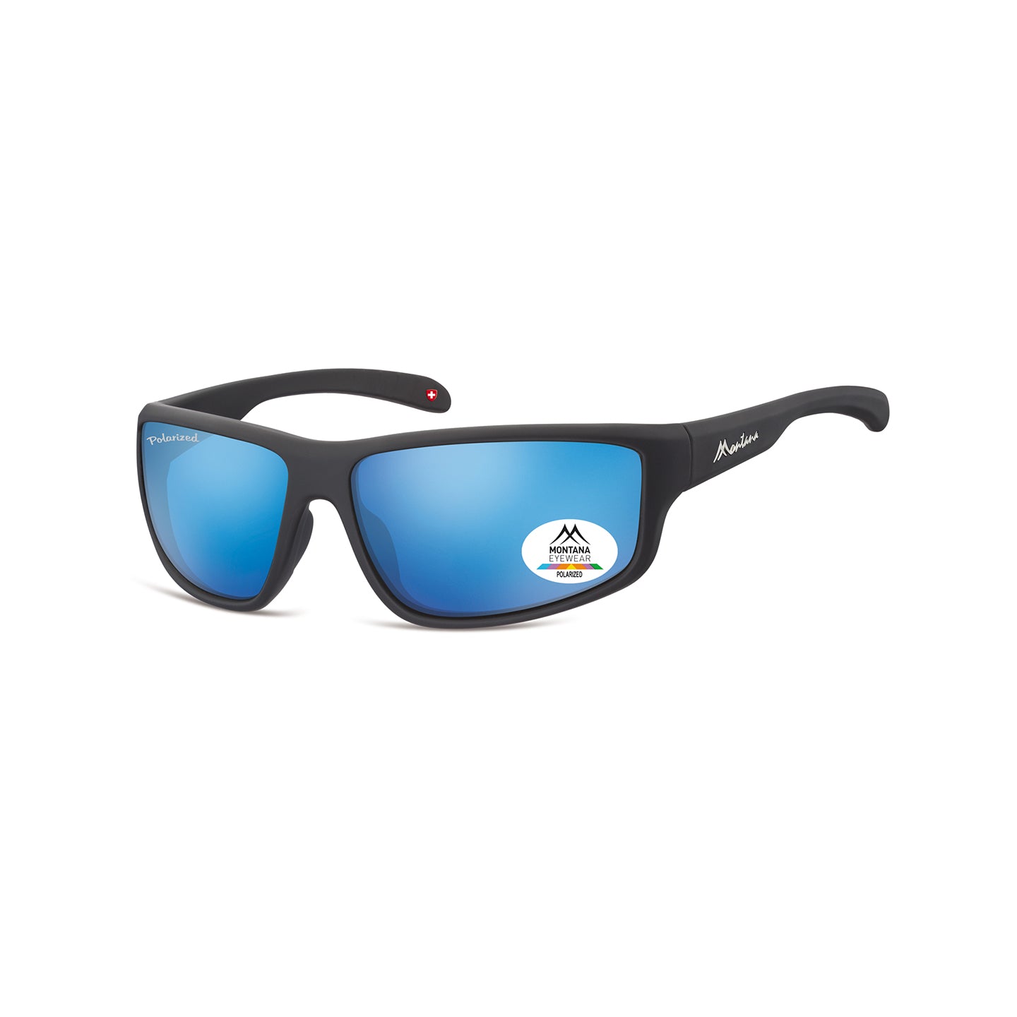 Montana Polarized - Revo lenses - Rubbertouch - Black - Revo Blue