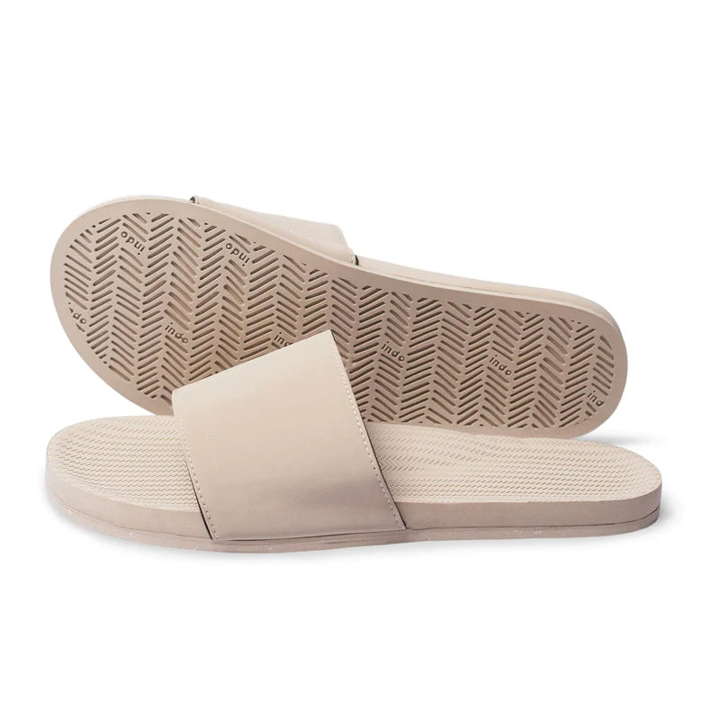 Indosole Sneaker Sole Slides Women Sea Salt/Sea Salt Sole