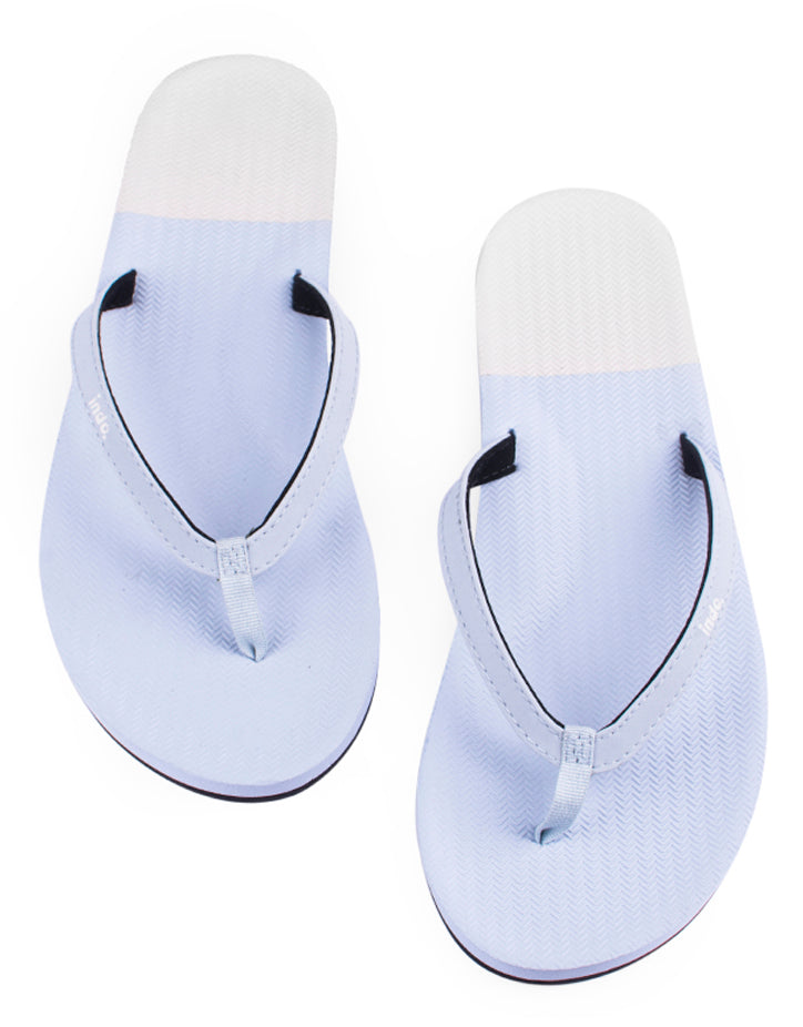 Indosole Essentials Flip Flops Women Color Block Light Shore - Sea Salt