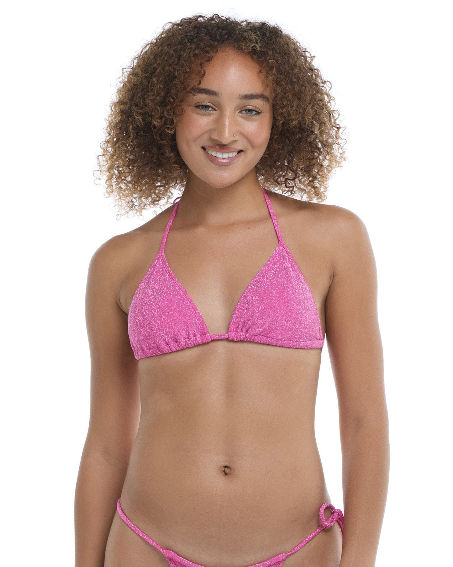 Kali Slider Bikini Top - Pink Sparkle