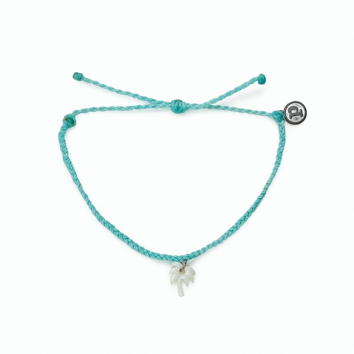 Pura Vida Bracelet Engraved Mop Palm Silver One Size