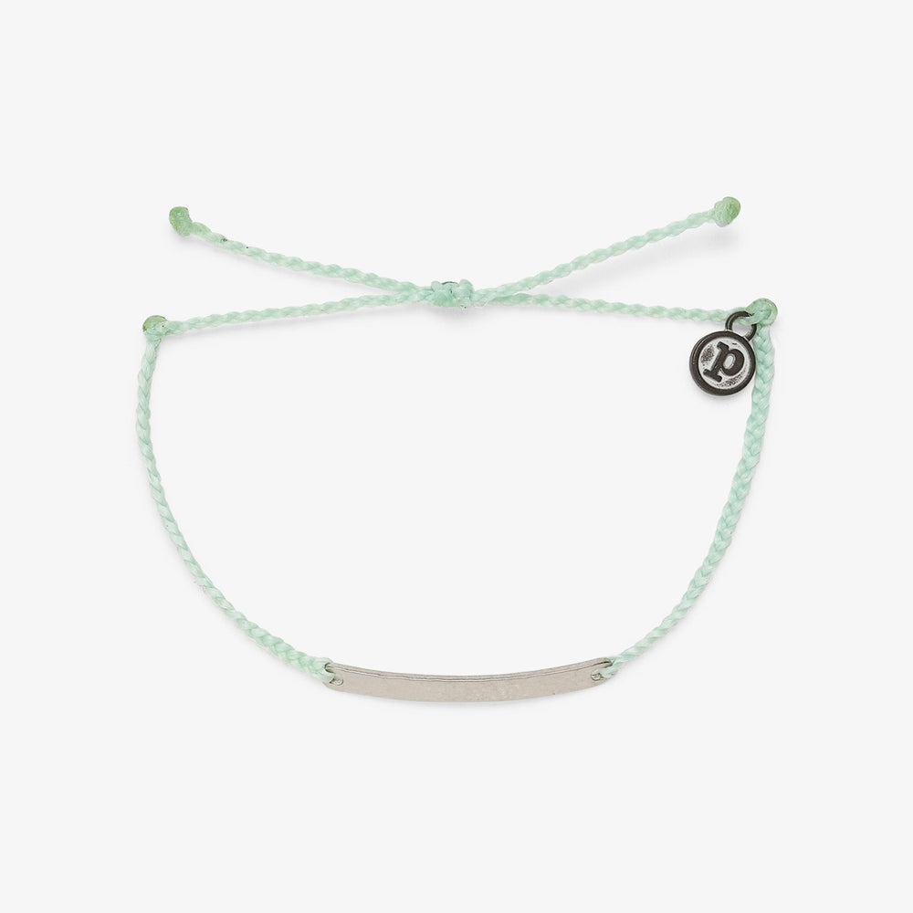 Pura Vida Bracelet Hammered Bar Charm One Size