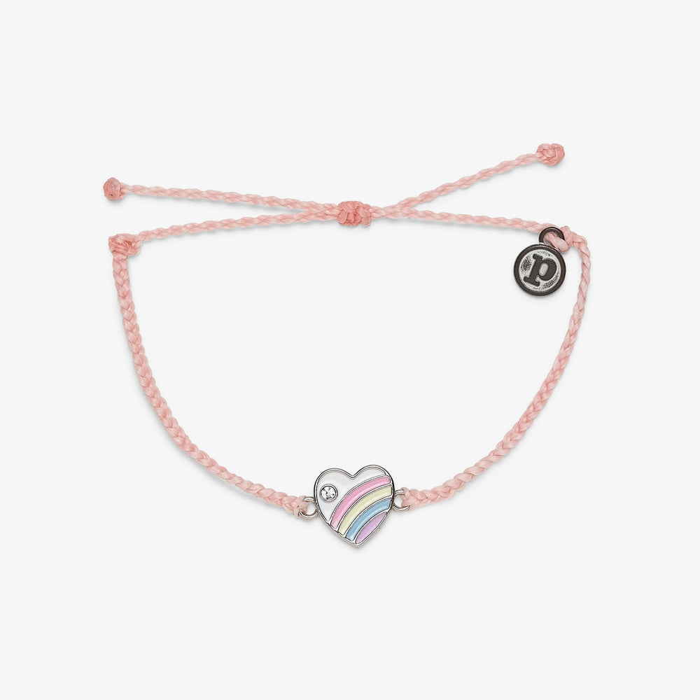 Pura Vida Bracelet Pastel Vintage Heart Silver One Size