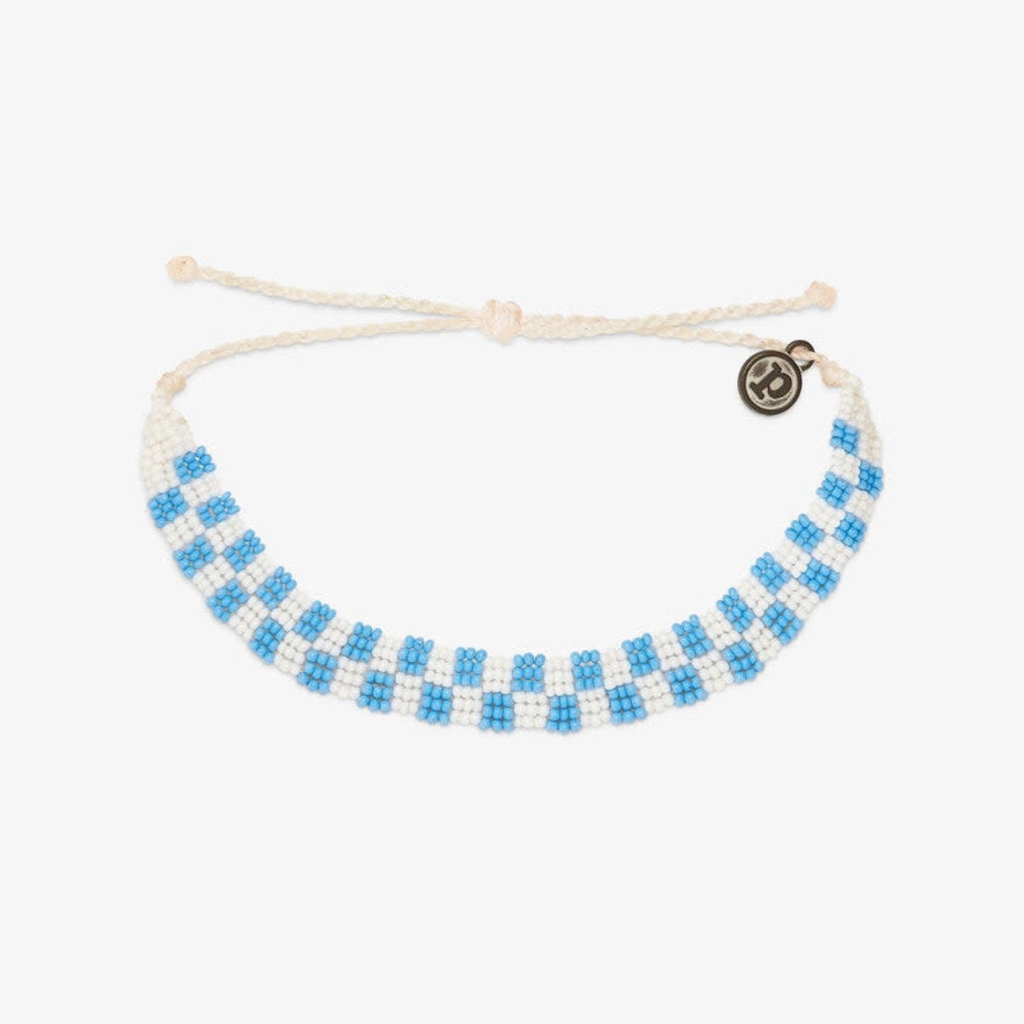 Pura Vida Bracelet Woven Seed Bead Checkered One Size