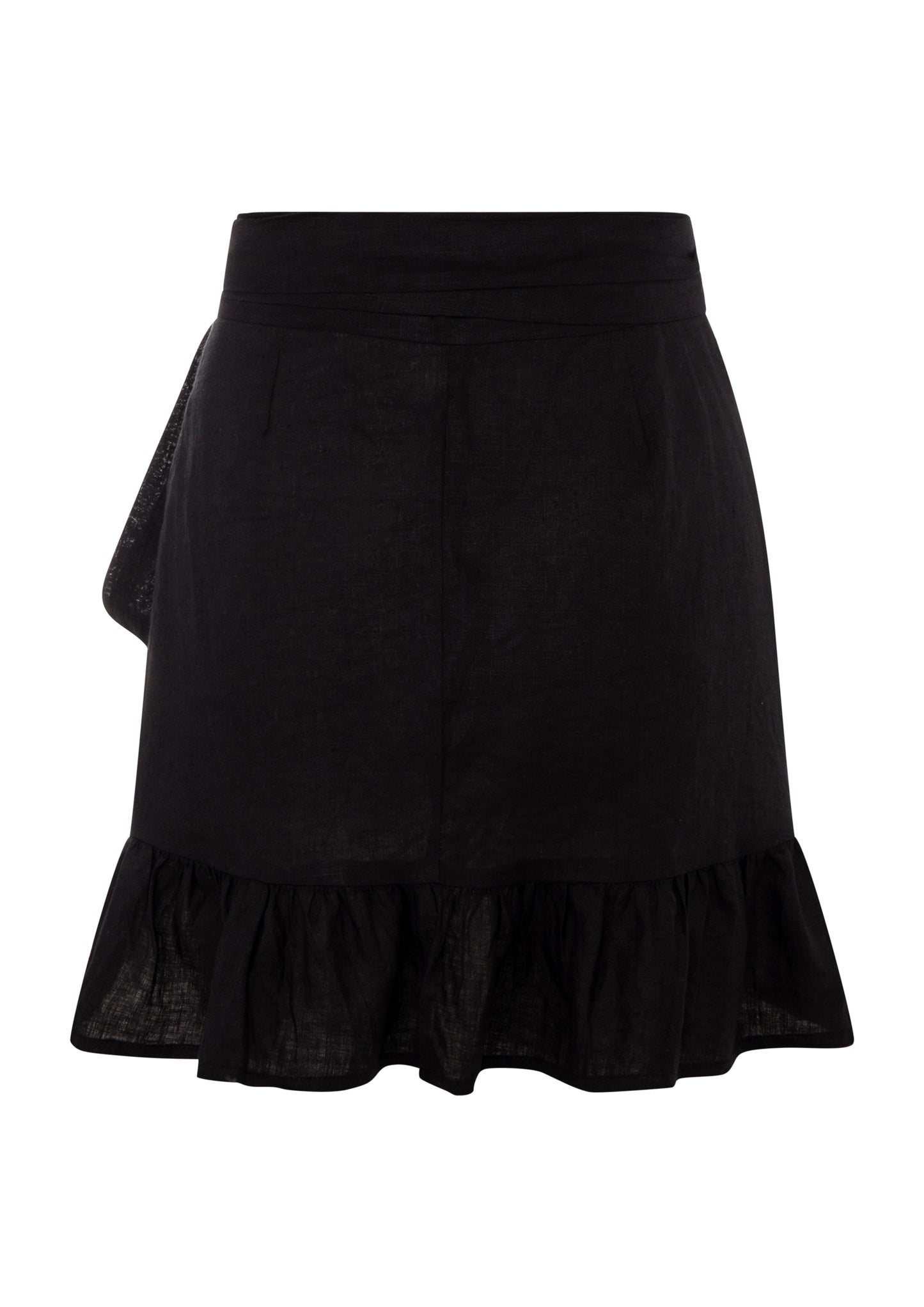 PLAYA LINEN SKIRT - Black