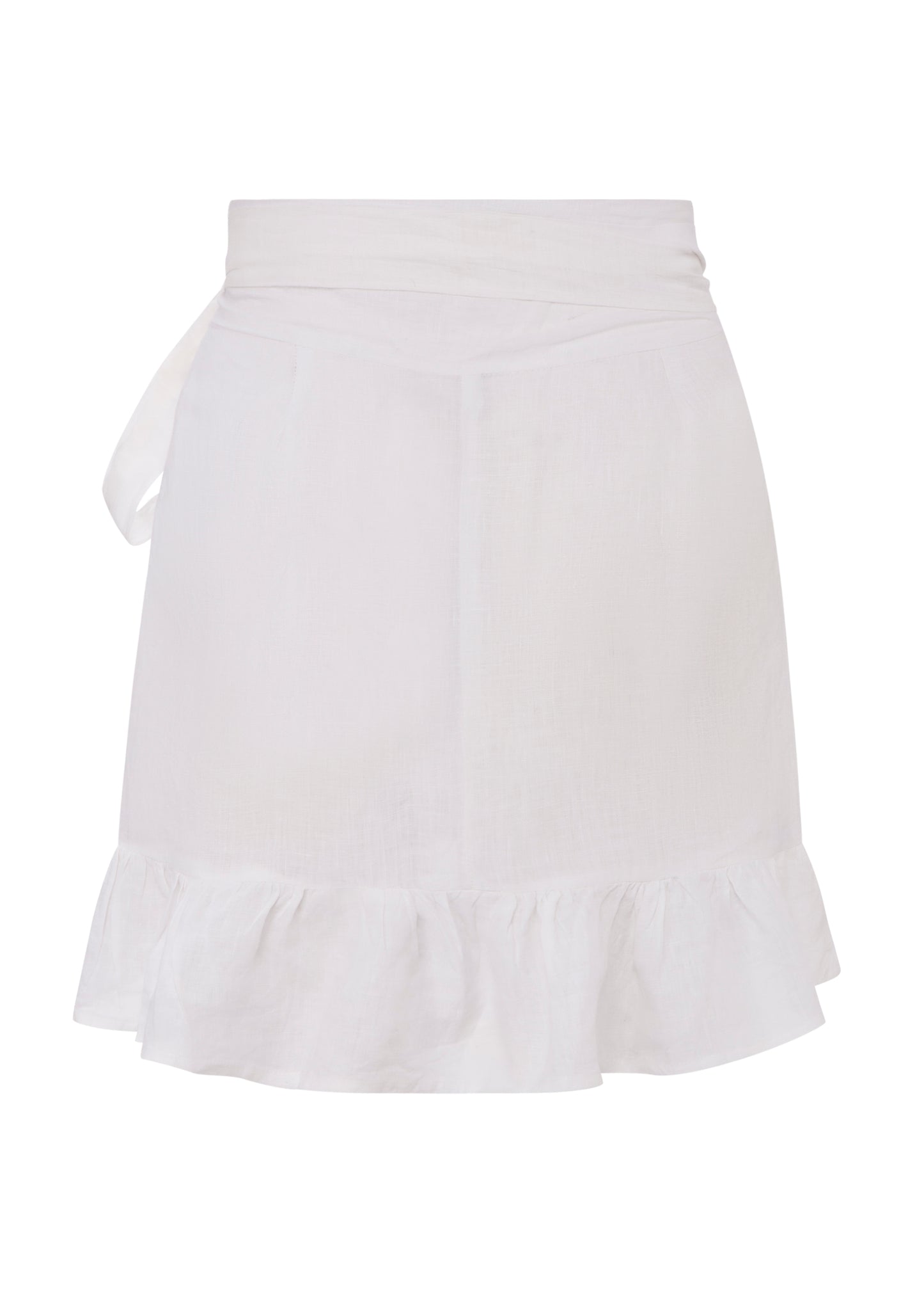 PLAYA LINEN SKIRT - White