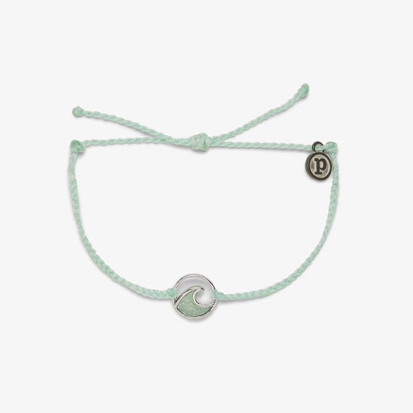Pura Vida Bracelet Opaque Resin Wave Silver Winter Fresh One Size