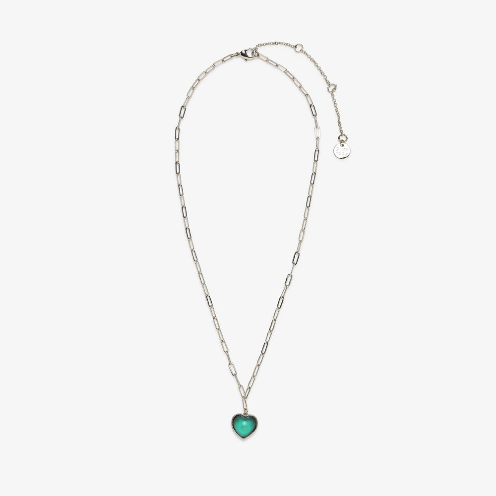 Pura Vida Choker Heart Mood Silver One Size