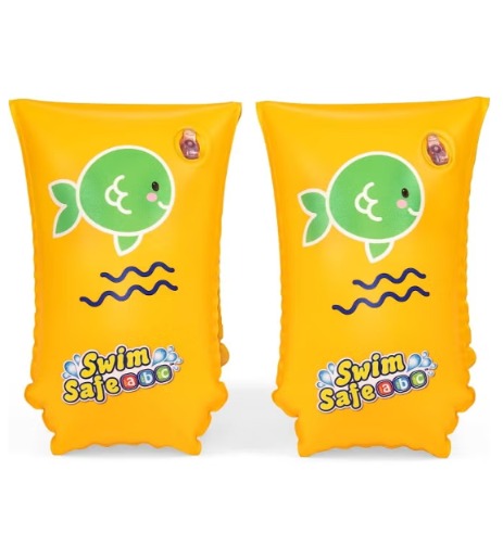 Bestway Arm Bands Wondersplash Yellow 5 To 12 Years Old (Large/X Large ( 30x15 cm)