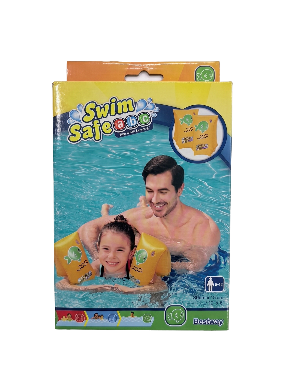 Bestway Arm Bands Wondersplash Yellow 5 To 12 Years Old (Large/X Large ( 30x15 cm)