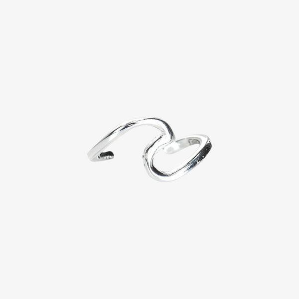 Pura Vida Ear Cuff Wave Silver One Size