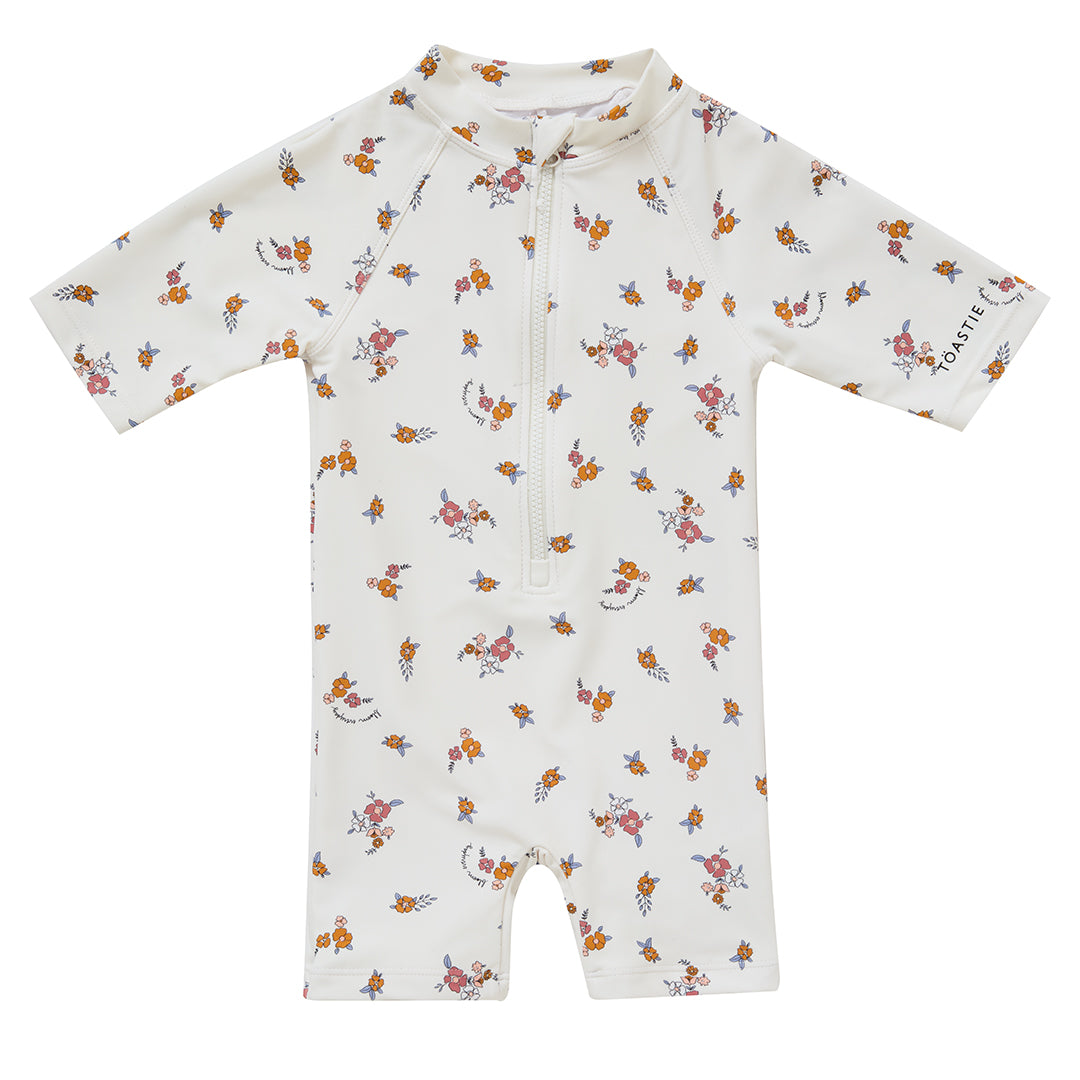 Toastie Girls U.V Proctector Swim Onesie Provencal Rose