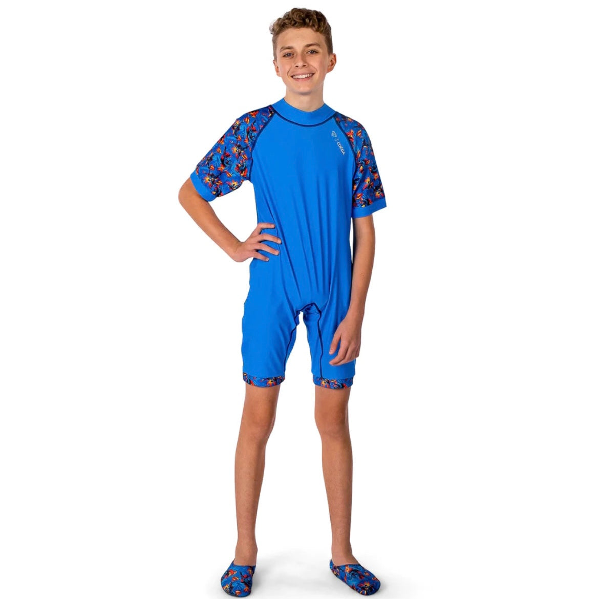 Boys Swimsuit Blue Superman