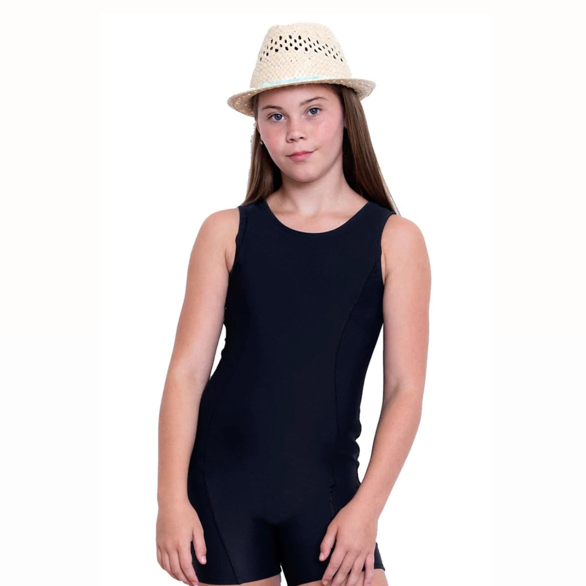 Kids Girls Swimwear Shortie Black (Standard)