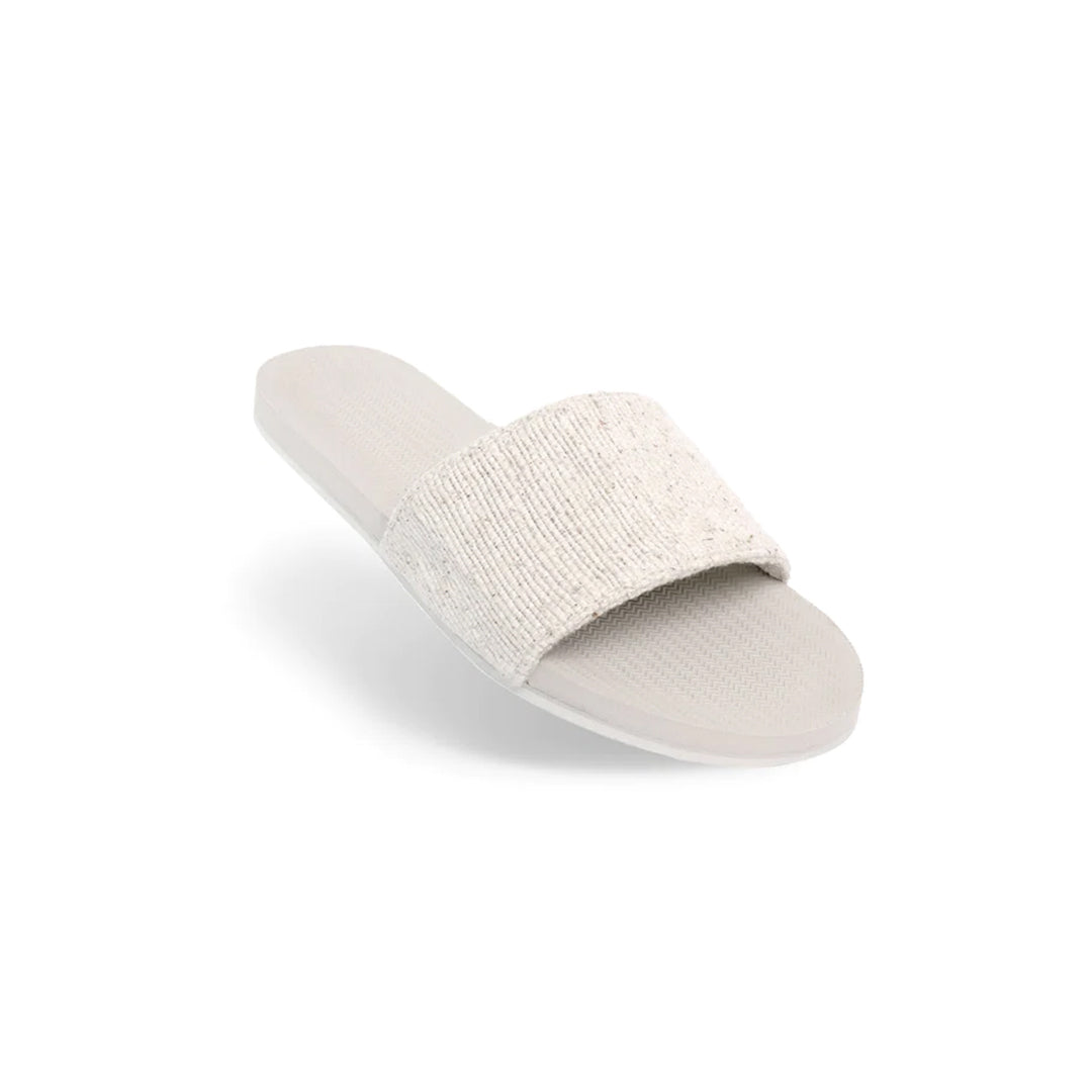 Indosole Recycled Fabric by Pable Slides Women Sea Salt/Natural Sea Salt