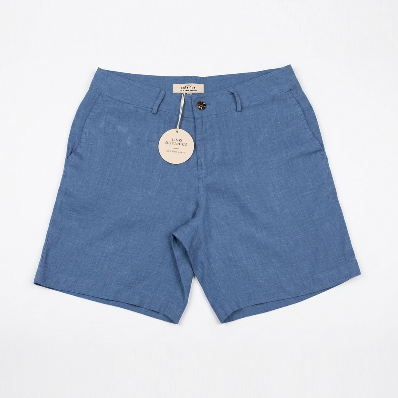 Lino Botanica Men Shorts Odyssey Indigo Blue