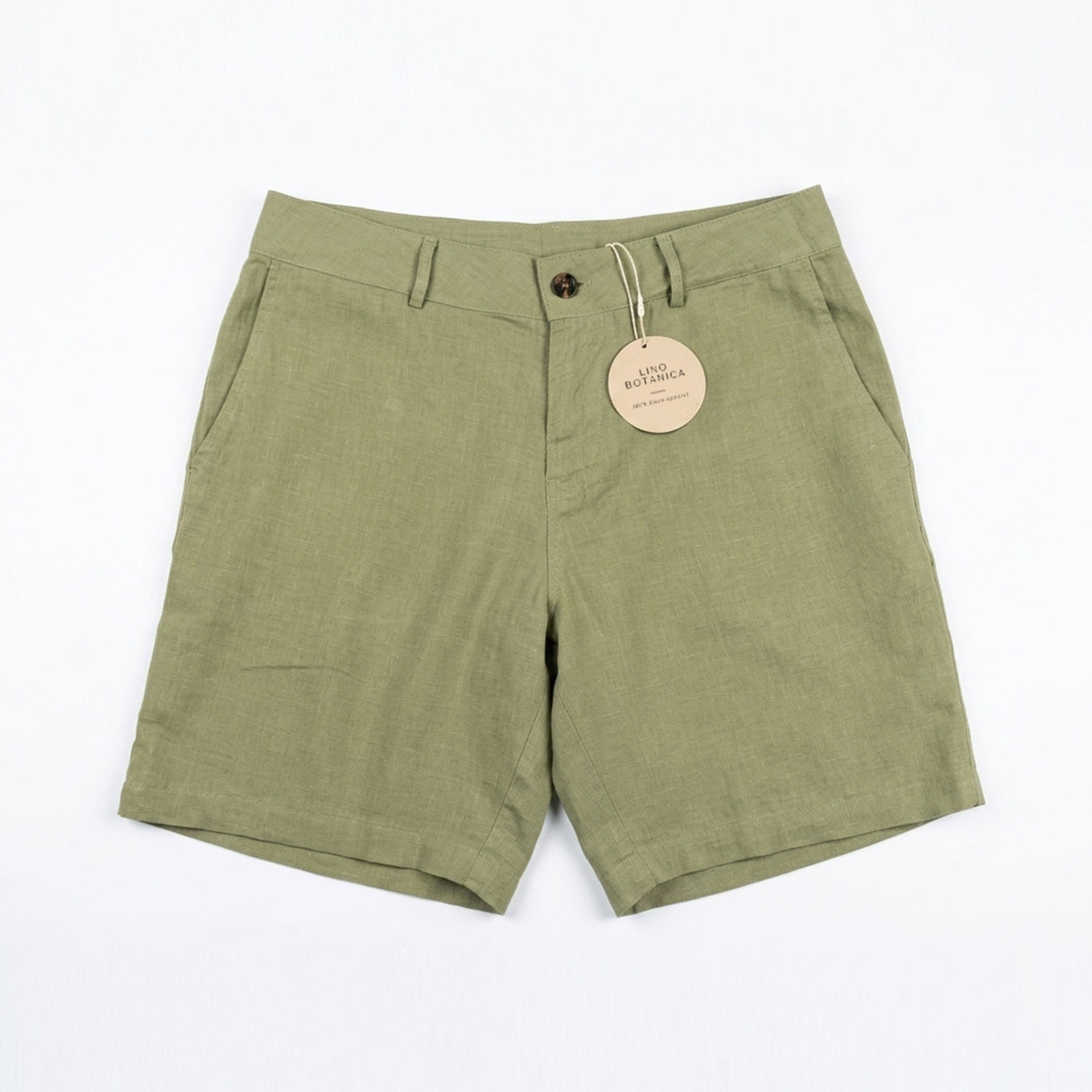 Lino Botanica Men Shorts Odyssey Olive Green