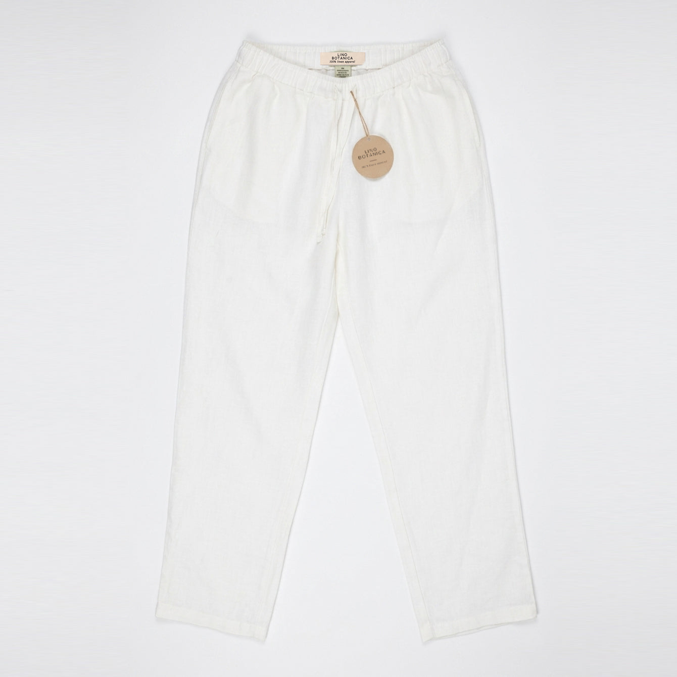 Lino Botanica Women Pants The Comfy White