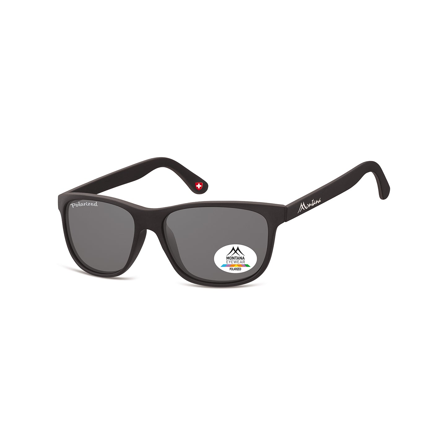 Montana Polarized - Matt finishing - Black - Smoke Lenses