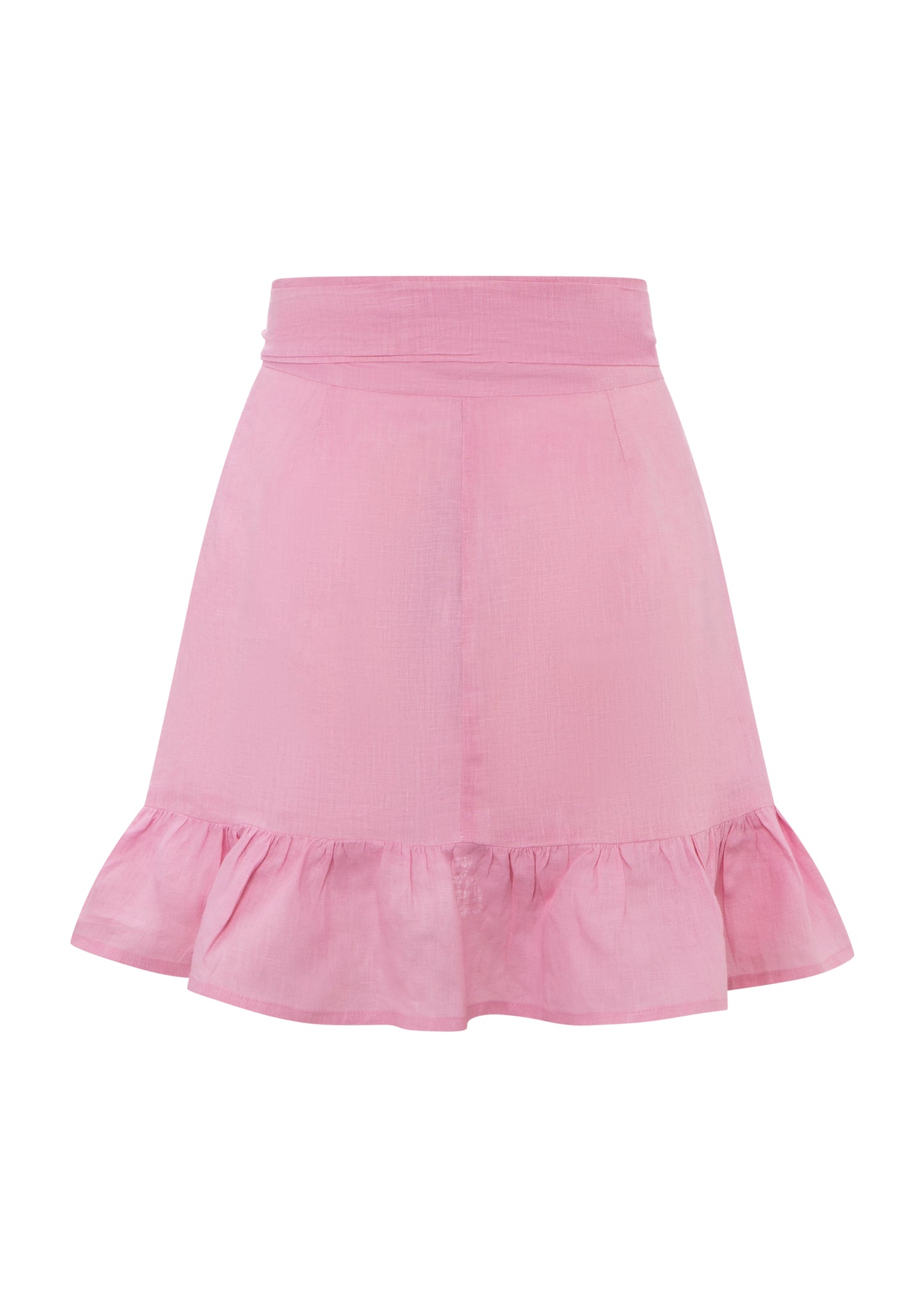 PLAYA LINEN SKIRT - Pink